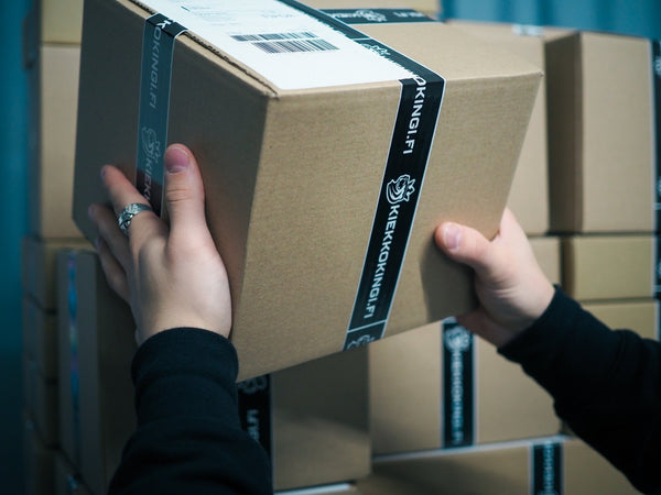 An order being packed for shipping