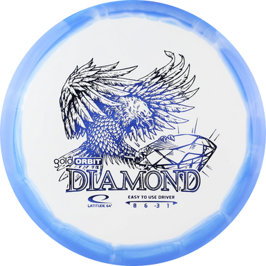 Gold Orbit Diamond Blue