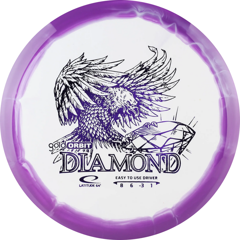 Gold Orbit Diamond Purple