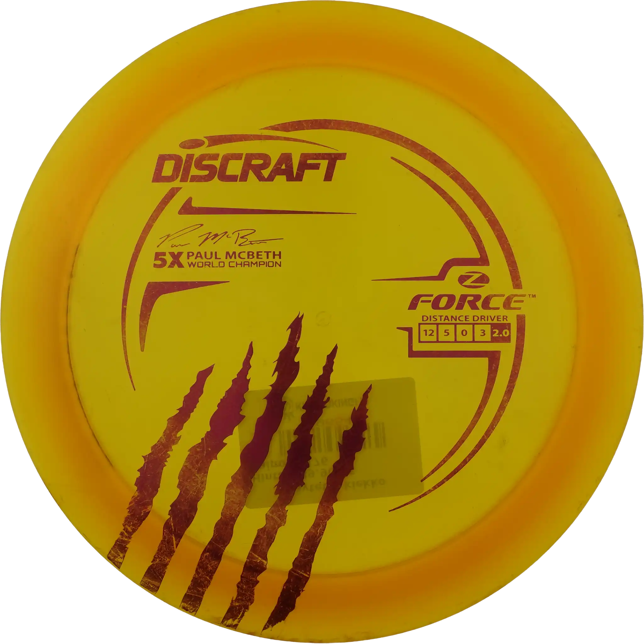 Z Force - Paul McBeth 5x World Champion - Claw Stamp