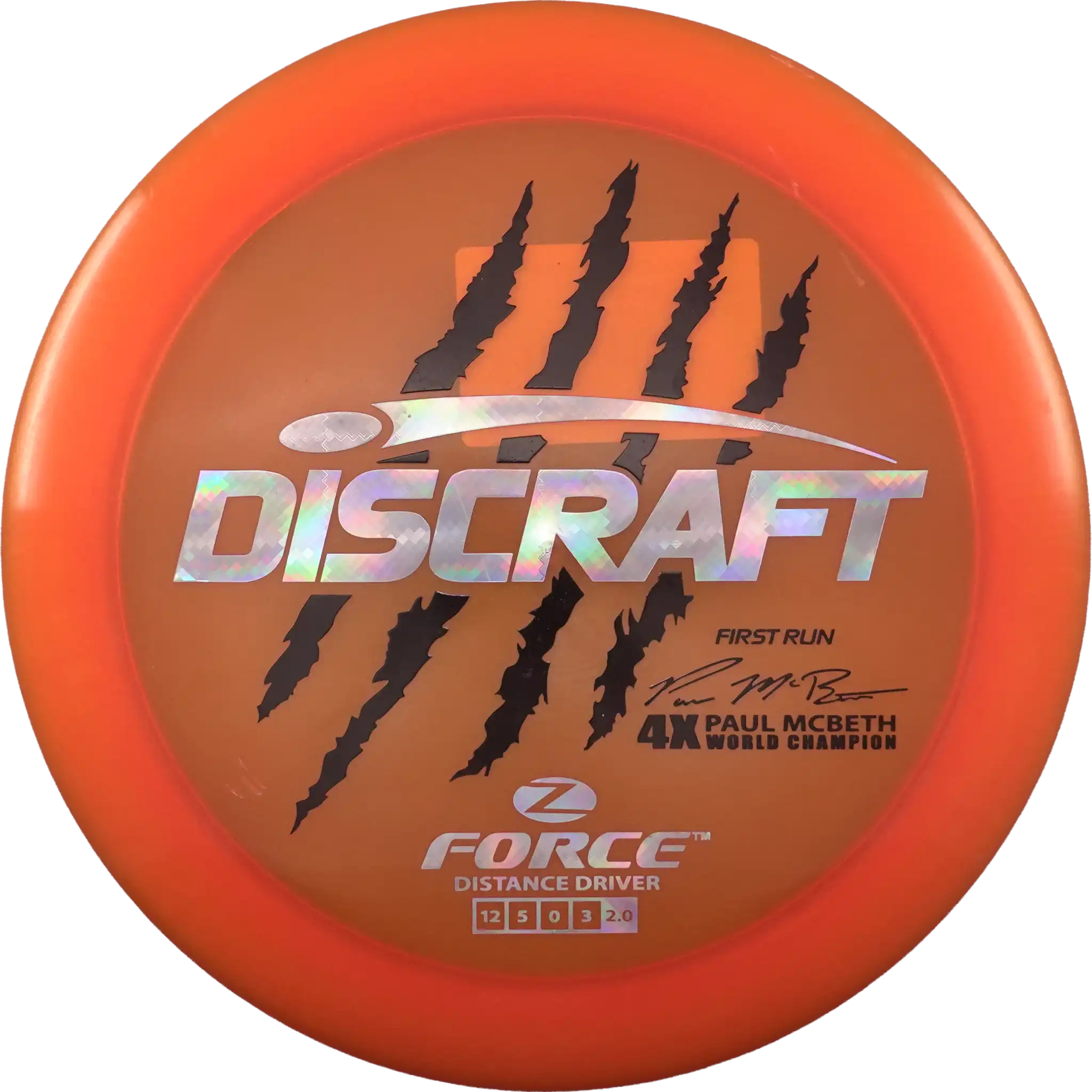 Z Force - First Run - Paul McBeth - 4x World Champion