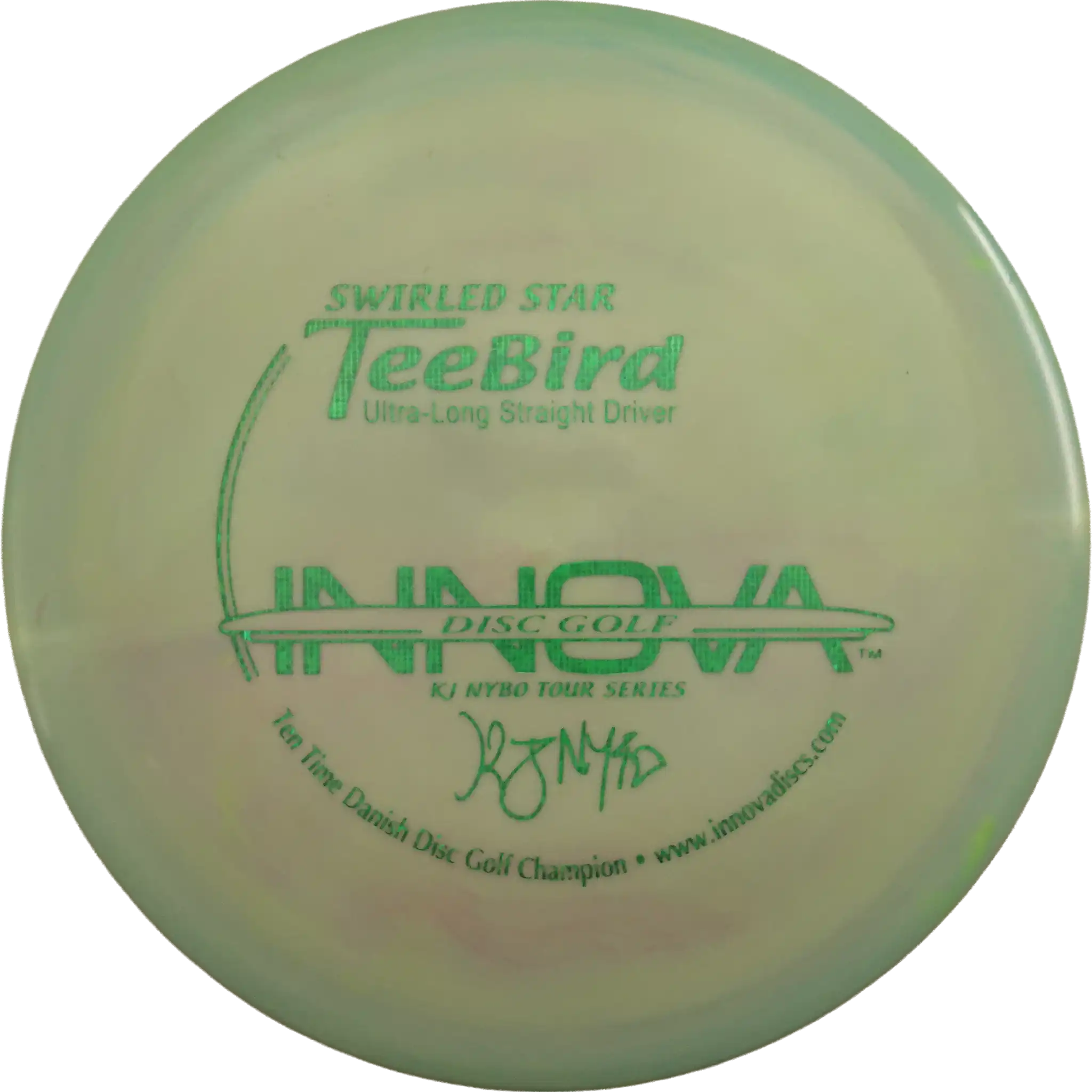 Swirled Star Teebird - KJ Nybo - 10x Danish Disc Golf Champion