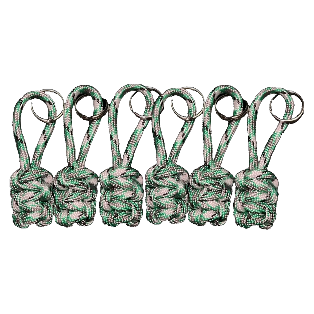 Zipper Puller - Green/White