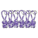 Zipper Puller - Purple/White